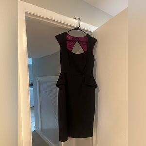 White House Black Market ribbed peplum dress